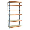 BAUHAUS Scholz Metall-Lagerregal Grundelement Länge: 600 Mm, Breite: 1.250 Mm, Höhe: 3.000 Mm, Traglast: 180 Kg/Boden, Anzahl Böden: 7 Stk. 16