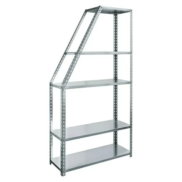 BAUHAUS Scholz Metall-Lagerregal Grundelement Länge: 200 Mm, Breite: 1.050 Mm, Höhe: 2.640 Mm, Traglast: 70 Kg/Boden, Anzahl Böden: 7 Stk. 4