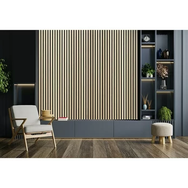 BAUHAUS FibroTech Akustikpaneel Basic Ash, 2.440 X 605 X 22 Mm, 1 Paneel 7