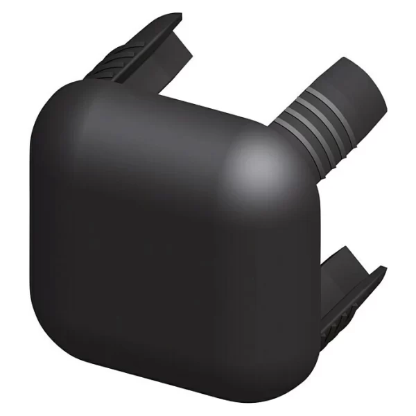 BAUHAUS Kantoflex Coaxis Abschlusskappe Breite: 27,5 Mm, Schwarz, PVC 1
