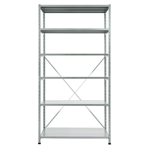 BAUHAUS Scholz Metall-Lagerregal Grundelement Länge: 600 Mm, Breite: 1.050 Mm, Höhe: 2.280 Mm, Traglast: 200 Kg/Boden, Anzahl Böden: 6 Stk. 1