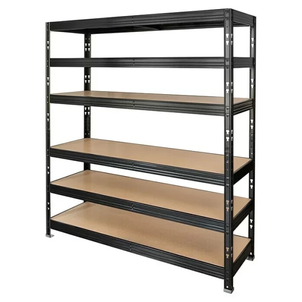 BAUHAUS Metall-Schwerlastregal L X B X H: 50 X 120 X 180 Cm, Traglast: 300 Kg/Boden, Stecken, Schwarz 1