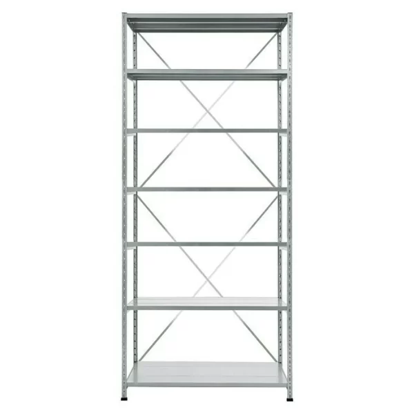 BAUHAUS Scholz Metall-Lagerregal SE Länge: 400 Mm, Breite: 1.050 Mm, Höhe: 2.640 Mm, Traglast: 140 Kg/Boden, Anzahl Böden: 7 Stk. 1