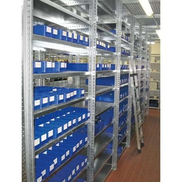 BAUHAUS Scholz Metall-Lagerregal SE Länge: 400 Mm, Breite: 1.050 Mm, Höhe: 2.640 Mm, Traglast: 140 Kg/Boden, Anzahl Böden: 7 Stk. 3