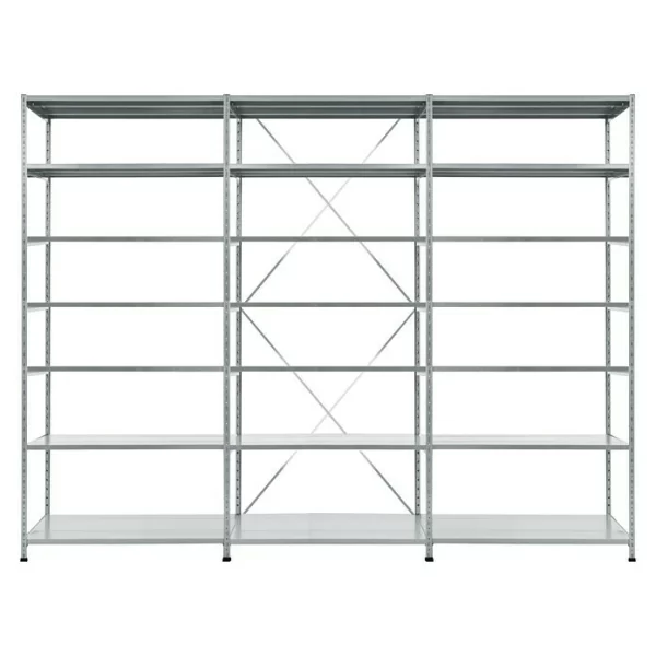 BAUHAUS Scholz Aktenregal Grundelement Länge: 1.250 Mm, Breite: 300 Mm, Höhe: 2.640 Mm, Traglast: 60 Kg/Boden, Anzahl Böden: 8 Stk. 7