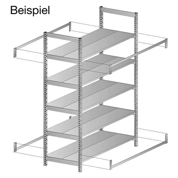 BAUHAUS Scholz System Regalstabilisierung Länge: 1.000 Mm, Verzinkt 3