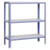 BAUHAUS Simonrack Homeclick Metallregal Mini L X B X H: 30 X 80 X 90 Cm, Traglast: 150 Kg/Boden, Anzahl Böden: 3 Stk., Lila 13