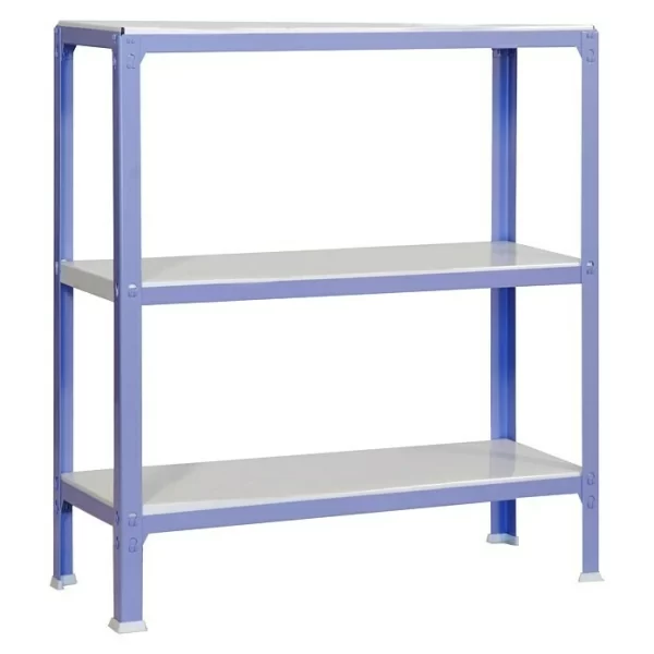 BAUHAUS Simonrack Homeclick Metallregal Mini L X B X H: 30 X 80 X 90 Cm, Traglast: 150 Kg/Boden, Anzahl Böden: 3 Stk., Lila 1