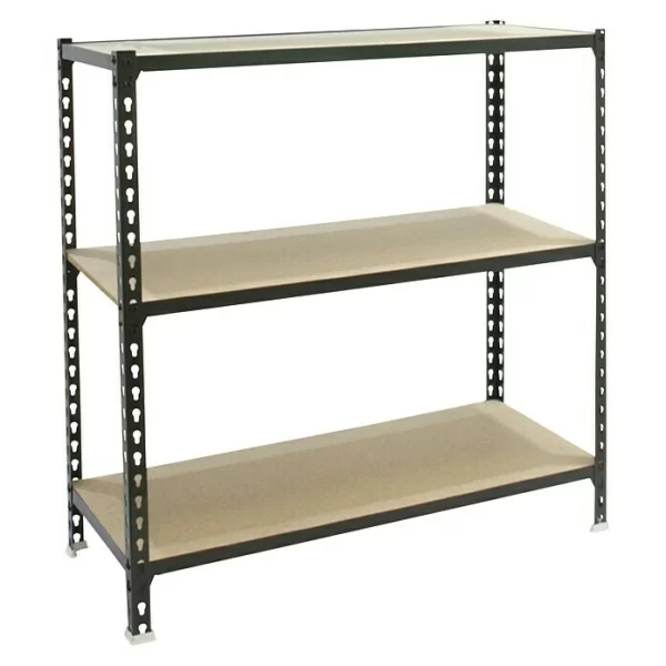 BAUHAUS Simonrack Maderclick Metallregal Plus L X B X H: 50 X 100 X 90 Cm, Traglast: 150 Kg/Boden, Anzahl Böden: 3, Stecken, Anthrazitgrau 1