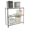 BAUHAUS Simonrack Maderclick Metallregal Plus L X B X H: 50 X 100 X 200 Cm, Traglast: 150 Kg/Boden, Anzahl Böden: 5, Stecken, Silber 14