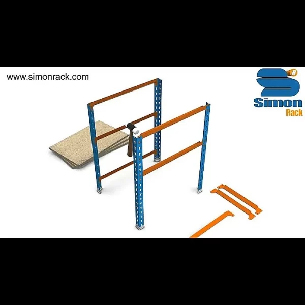 BAUHAUS Simonrack Maderclick Metallregal Super Plus L X B X H: 50 X 110 X 200 Cm, Traglast: 150 Kg/Boden, Anzahl Böden: 5, Stecken, Silber 5